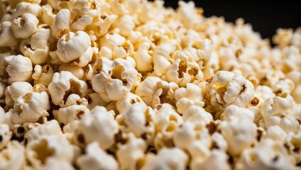 Popcorn background. Freshly cooked, hot popcorn, suitable for an abstract background.