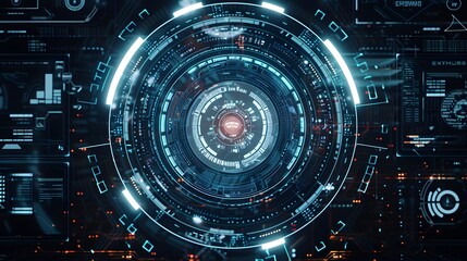 Fototapeta premium HUD interface technology