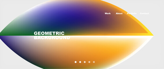 The footballshaped object is surrounded by a geometric background in electric blue, resembling an astronomical object. The design features a circle and macro photography