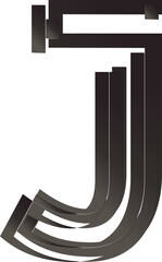 Pattern alphabet letter J