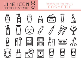 ラインアイコン　ビューティーシリーズvol.10　コスメ