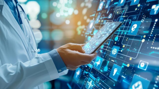 The rise of AI in healthcare is revolutionizing diagnostic processes, with systems capable of analyzing complex medical data to identify patterns and predict health outcomes more accurately than ever