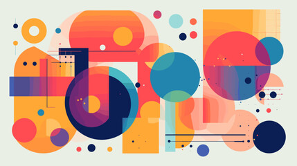 Obraz premium Concept vector illustration of presentation background.