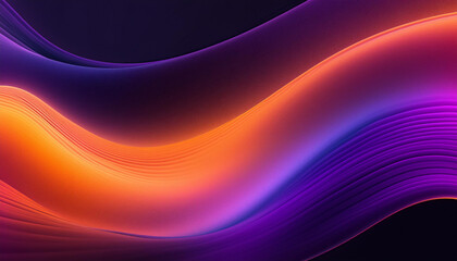 Purple Orange Vibrant Abstract: Grainy Gradient Background - obrazy, fototapety, plakaty