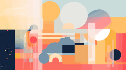 Concept vector illustration of presentation background.