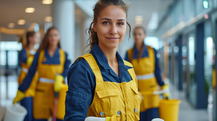 Elite cleaning service: a team of professionals. 