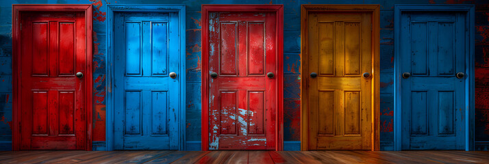 old wooden door,
Option opportunity choice career dilemma path ro