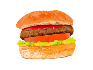 トマトバーガー（ケチャップ）