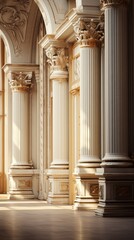 Classical building hall architecture column spirituality.