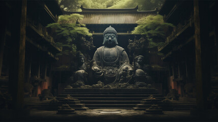 buddha statue in the temple
