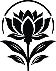 Obraz premium flower-silhouette