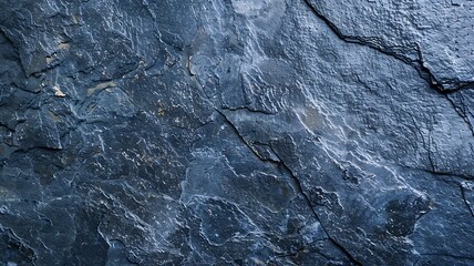 Stone texture background for interior exterior decoration and industrial construction concept design. 
Deep blue-gray rough slate background.
