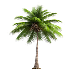 Obraz premium coconut tree isolated on white