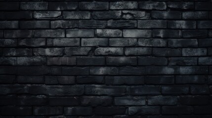 Black brick wall texture, brick surface for background