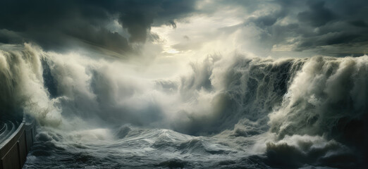 Majestic Ocean Fury: Nature's Power Unleashed