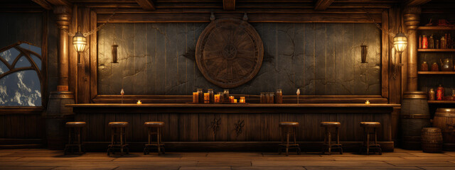 Enchanting Medieval Tavern Ambience at Night