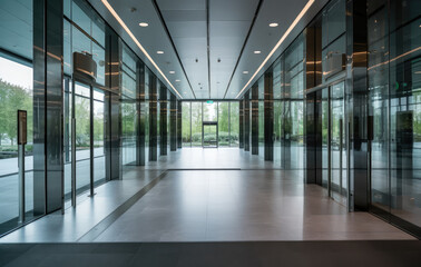 Sleek Modern Office Lobby Interior Design