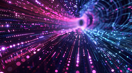 Obraz premium Digital code number abstract background