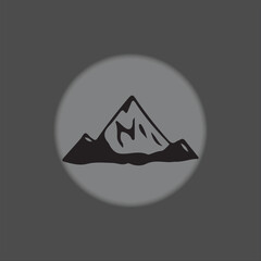 Fototapeta premium Mountain vector Outdoor symbols isolated