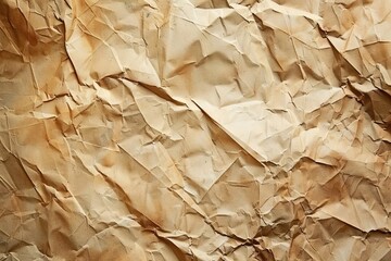 Wrinkled Brown Paper