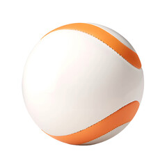 3d Lander, An image of a ball mixed with orange and white. Cut out