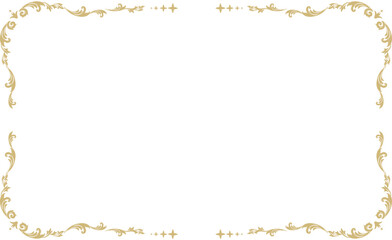 金色のロイヤルで華美な装飾フレーム背景素材