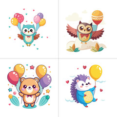 Balloon Cute Kawaii Sheep