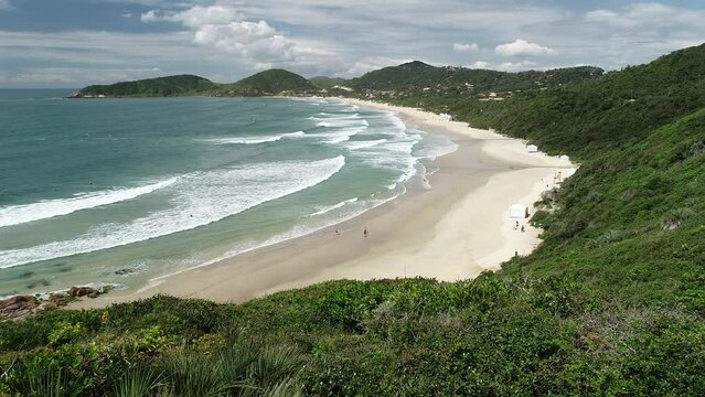 Aerial view of Praia do Rosa (Rosa Beach) - Imbituba, Santa Catarina, Brazil