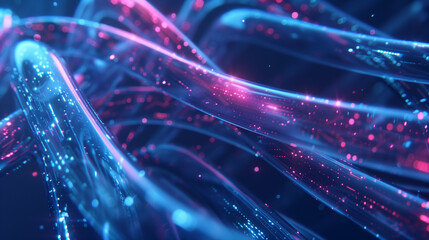 Glowing data cables transferring information background Glowing data cables transferring information background - obrazy, fototapety, plakaty