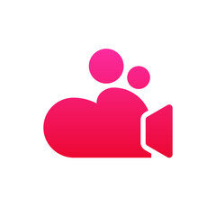 Love cam logo design, this logo is a combination of love and camera with a red color scheme. Good to use for film companies, entertainment industry etc.