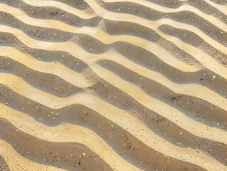 The sand is very fine and the waves are very small