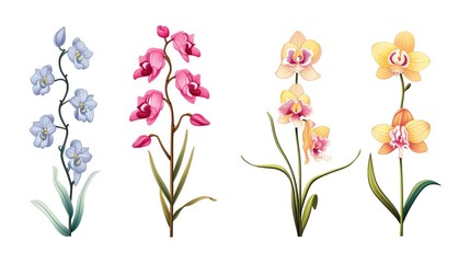 Orchids These exotic flowers symbolize love, luxury, beauty, and strength