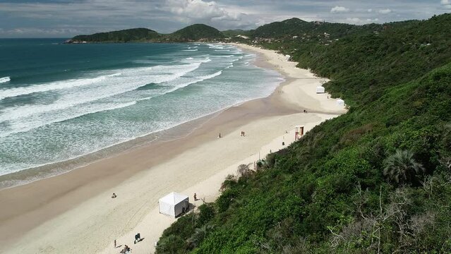 Aerial view of Praia do Rosa (Rosa Beach) - Imbituba, Santa Catarina, Brazil