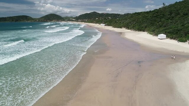 Aerial view of Praia do Rosa (Rosa Beach) - Imbituba, Santa Catarina, Brazil