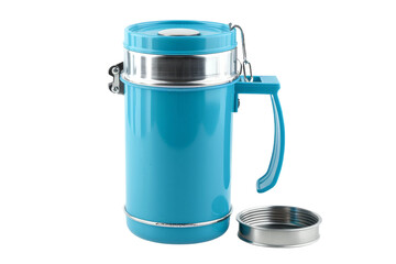 Blue Coffee Mug With Stainless Steel Lid
