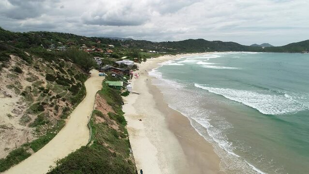 Aerial view of Praia do Rosa (Rosa Beach) - Imbituba, Santa Catarina, Brazil