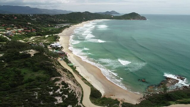 Aerial view of Praia do Rosa (Rosa Beach) - Imbituba, Santa Catarina, Brazil