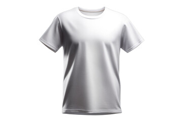 White t shirt mockup on Transparent Background PNG