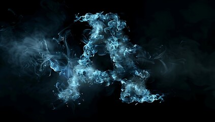 Adobe Stock " logo made of smoke on black background high resolution highly detailed high quality photography