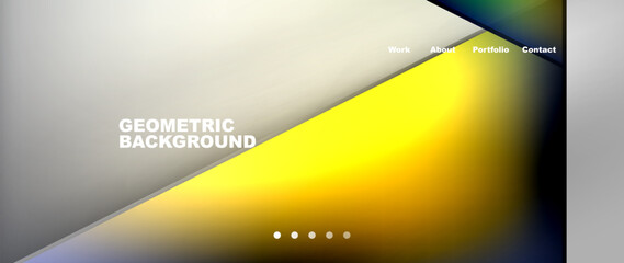 it is a geometric background with a yellow and gray gradient . High quality