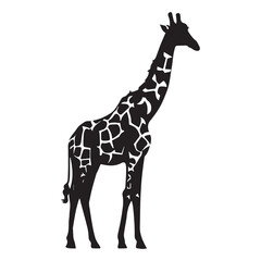 Giraffe Minimalist and Simple Silhouette Vector illustration