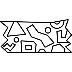 Abstract Shape Pattern Tape Icon