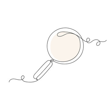 recommend clip art: Magnifying glass search symbol isolated vector illustration.