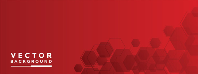 Background Red hexagon pattern look like honeycomb vector illustration lighting effect graphic for text and message board design infographic