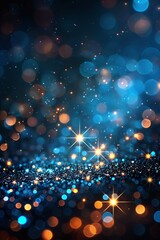 Abstract backgrounds, starfield simulation with twinkling multicolored stars, deep space aesthetic