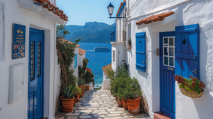 street in island