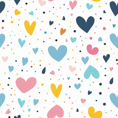 seamless pattern with hearts