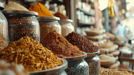 spices in a market