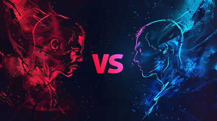 graffiti on red background