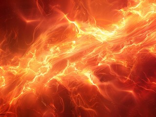 Abstract wallpaper featuring a fiery red and orange flames pattern, emanating a warm and energetic vibe